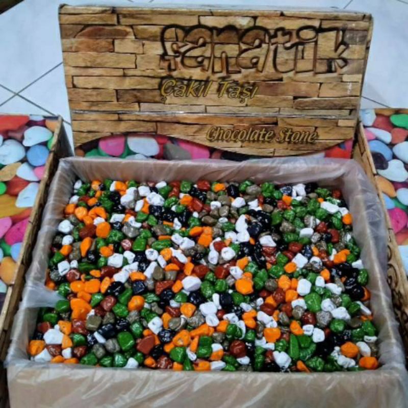 

Coklat batu Krikil kemasan 500gr