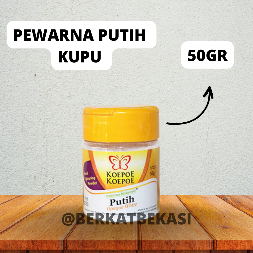 

PEWARNA 50GR KUPU-KUPU PUTIH