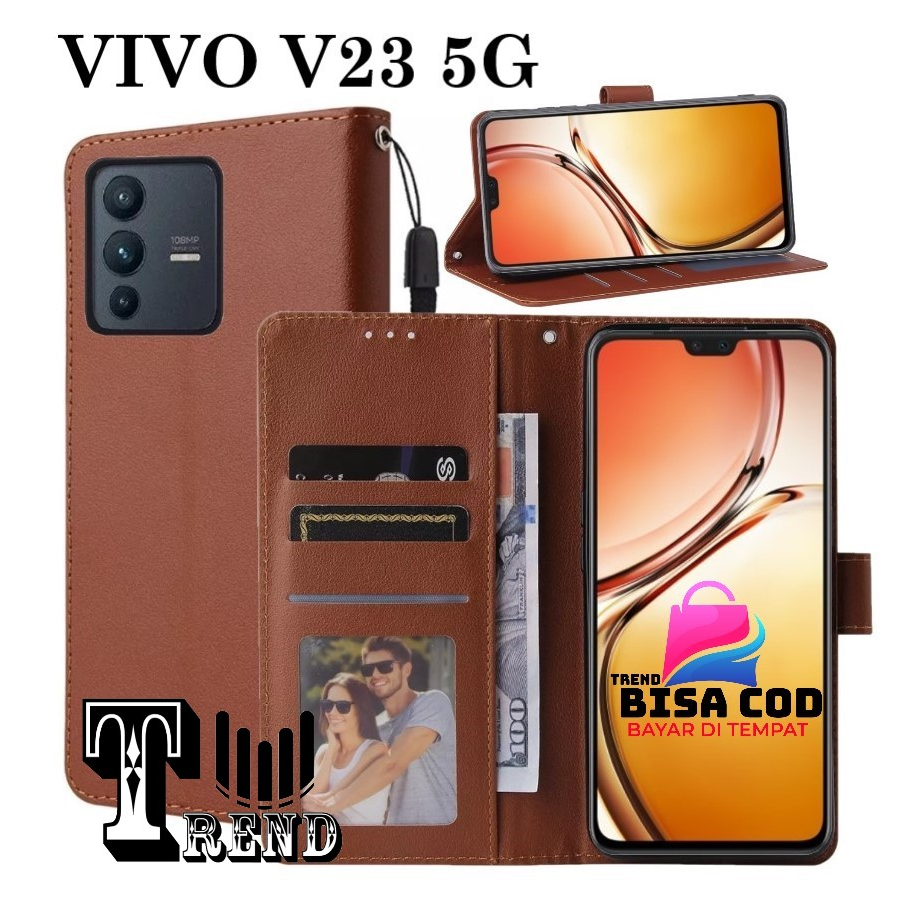 FLIP COVER VIVO V23 5G LEATHER CASE FLIP VIVO V23 5G