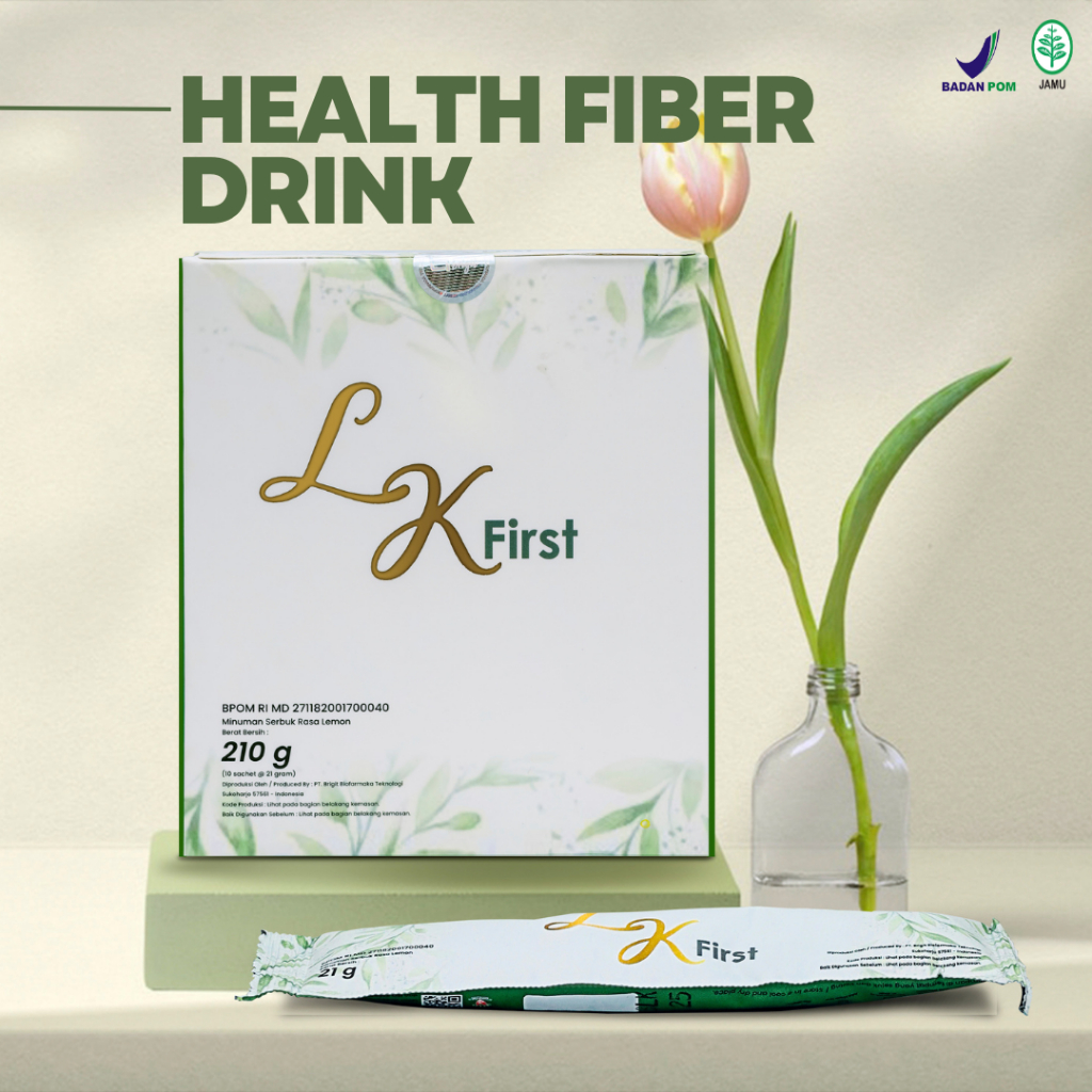 

LK First I Rasa Lemon I Fiber Health Drink - Isi 10 Sachet