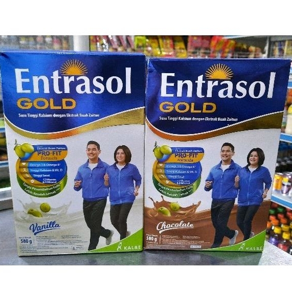 

Susu ENTRASOL Gold 580gr (2x290gr) Coklat / Vanila