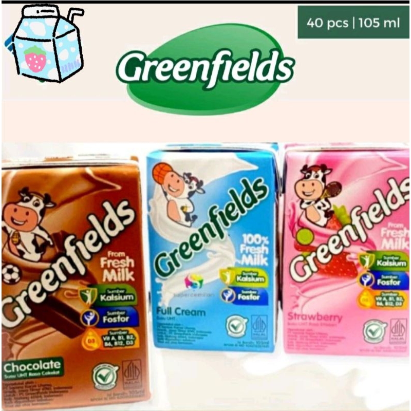 

Susu UHT Greenfields 105 ml ( 1 dus = 40 pcs ) bisa dimix