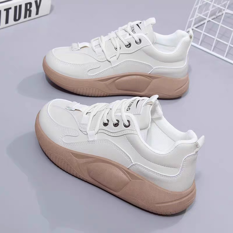 POS 106 Sepatu Sneakers Wanita Tali Fashion Kasual Korea Wanita Premium