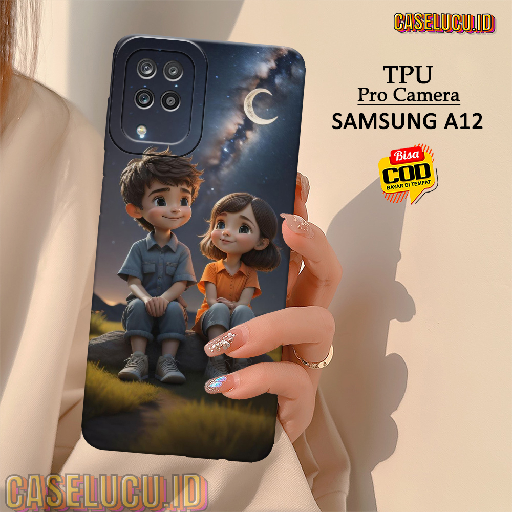 Casing Hp Samsung A12 Terbaru - Fashion Case Pasangan - Case Samsung A12 - Soft Case Hp Samsung A12 