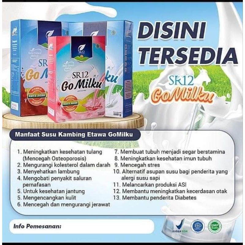 

GOMILKU SR12 200g/SUSU ETAWA/susu kambing/gomilku