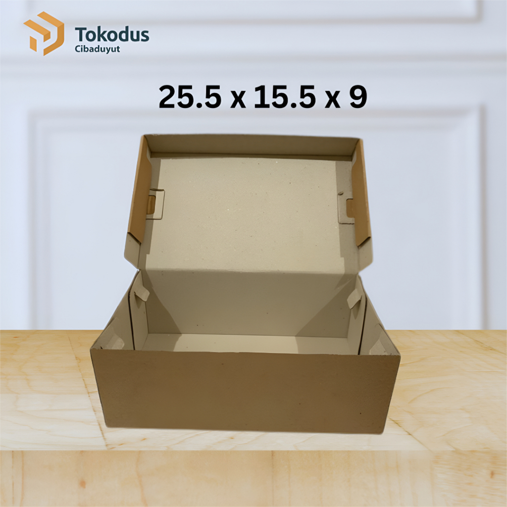 

Dus Sepatu / Dus Sendal | Box Sepatu anak | Kardus kotak sepatu | Dus sepatu kraft 25,5 x 15,5 x 9 - Tokodus Cibaduyut