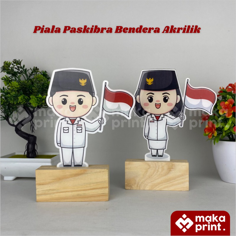 Piala Akrilik (Paskibraka Bendera) - Piala Akrilik - Piala Murah - Piala Paskibraka Bendera - Piala 