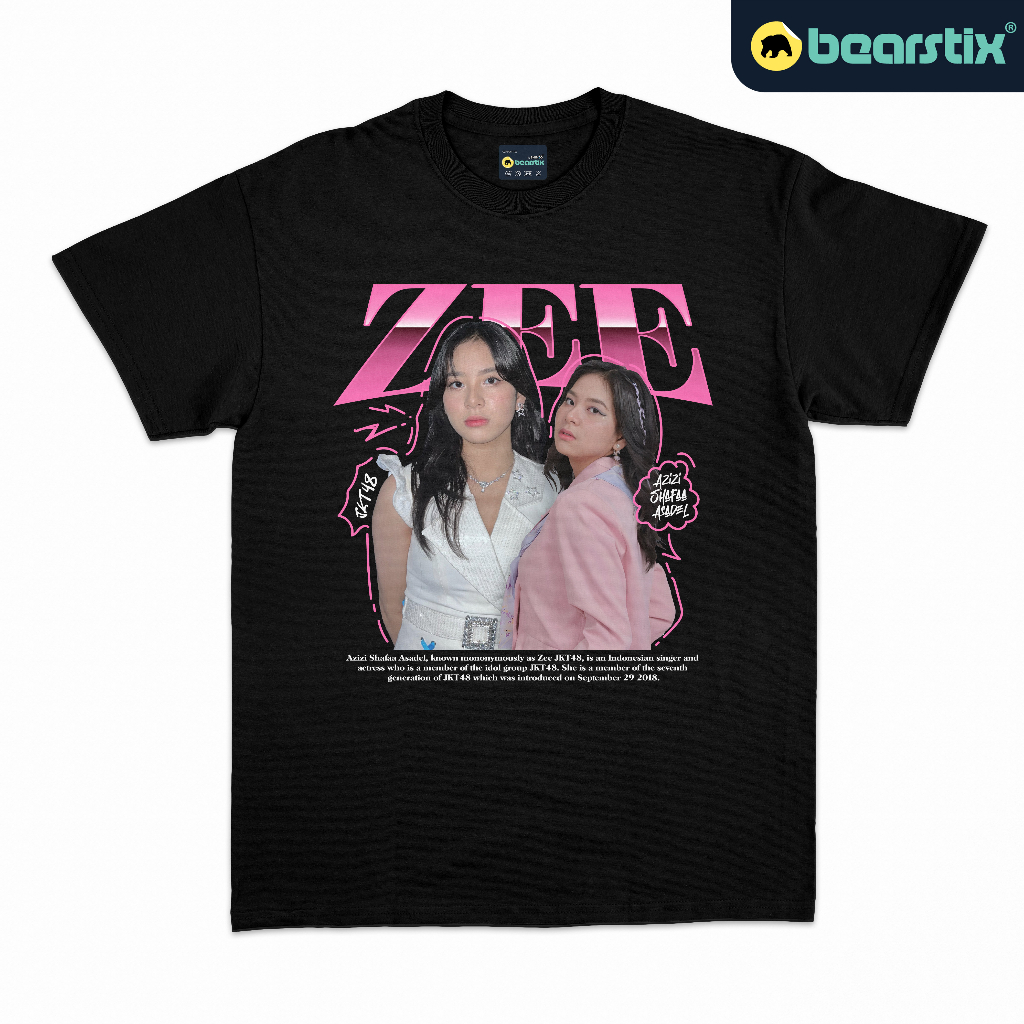 SHINZO - Kaos Zee JKT48 - Tshirt Oshi JKT48 - Baju Wota - Kaos Azizi Asadel - Tshirt JKT48 Streetwea