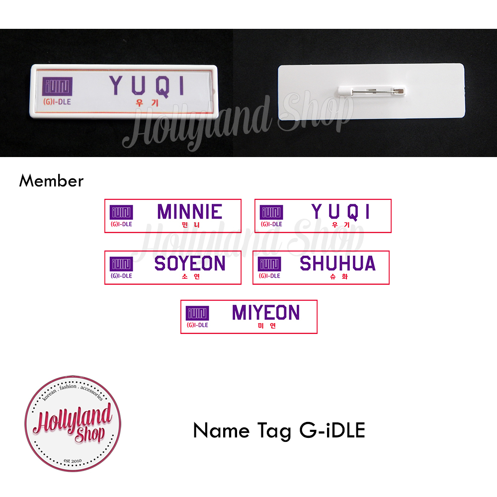 

Name Tag Papan Nama Dada G-idle gidle (2pcs)