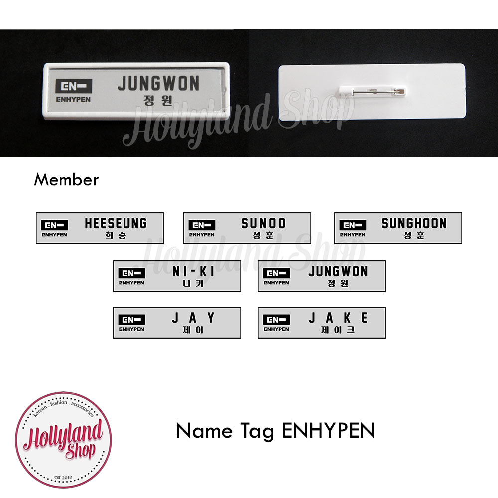 

Name Tag Papan Nama Dada ENHYPEN EN- (2pcs)