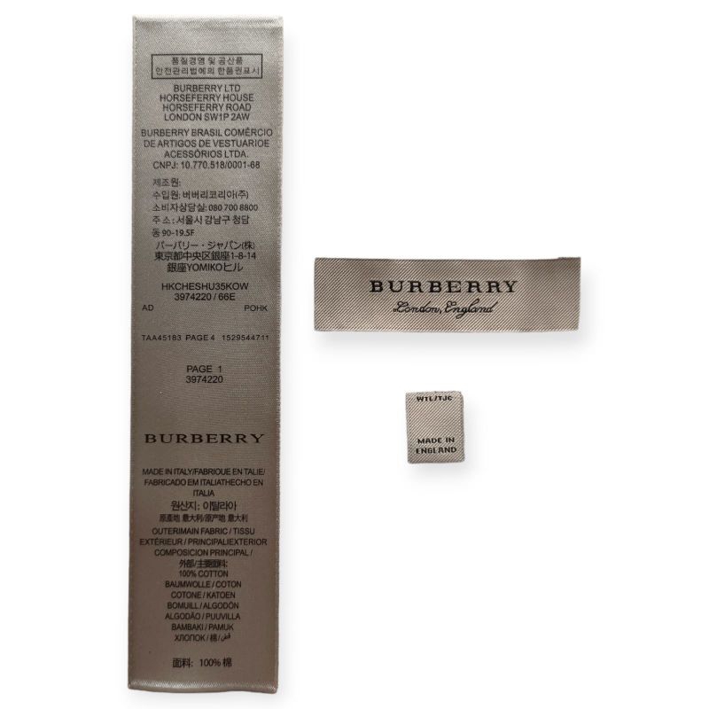

ONE SET LABEL TAG WASH HIGH QUALITY BURB3R1 SIAP KIRIM