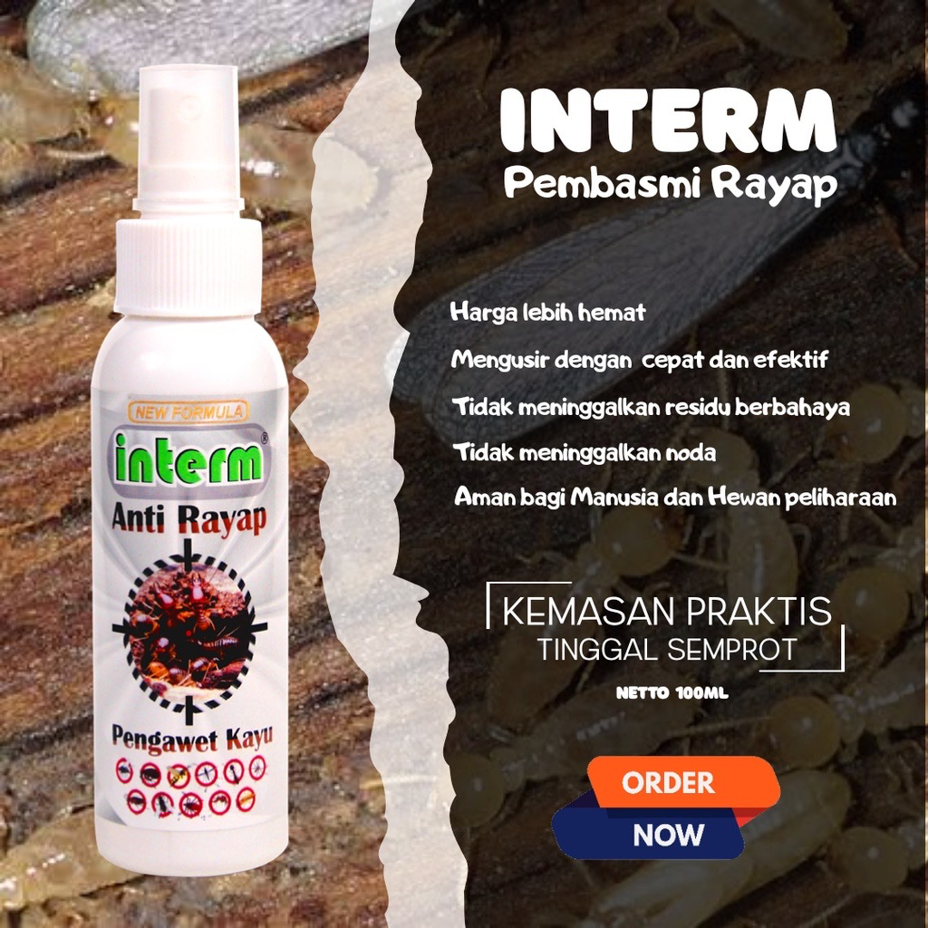 Obat Pembasmi Rayap & Serangga Interm, Obat Rayap Paling Ampuh, Obat Rayap Kayu Semprot