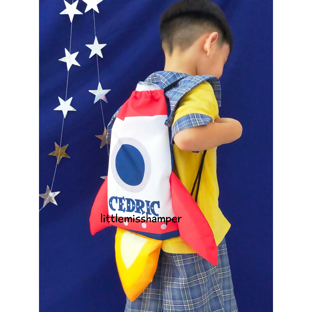 

3d Ransel serut custom for space astronot planet galaxy construction birthday theme sanrio
