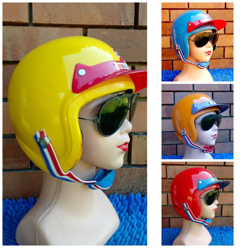 HELM ANAK LAWAS / JADUL / RETRO / UNIK / LUCU KIWI
