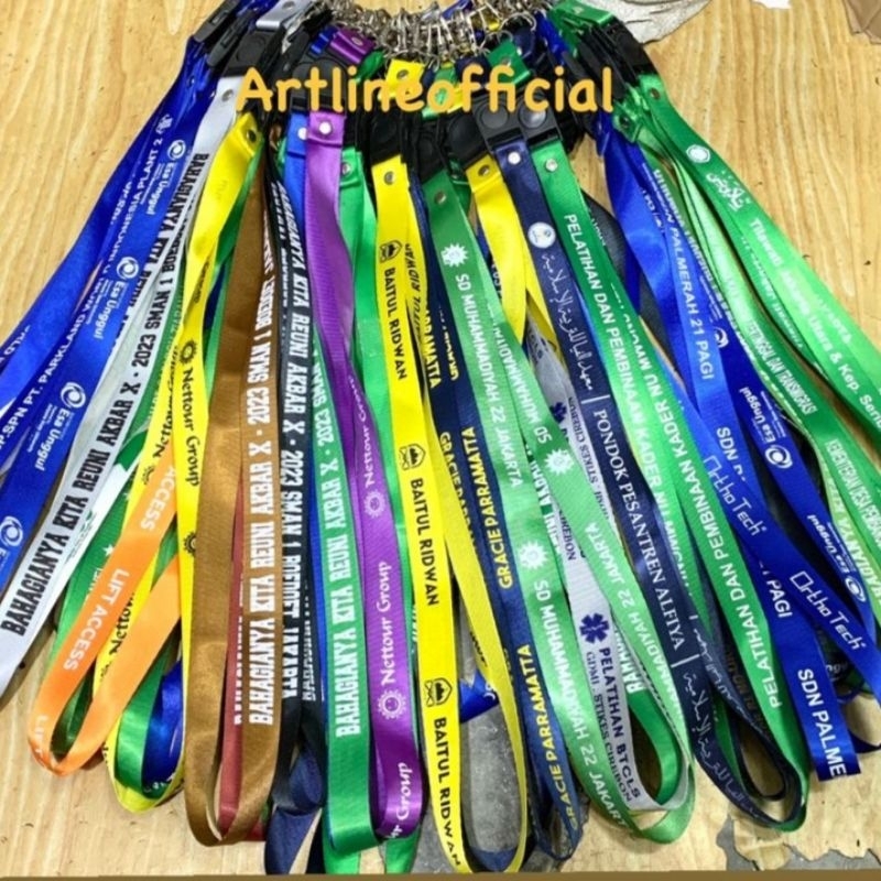 

COSTUM | TALI ID CARD SABLON SATU WARNA Dan DUA WARNA