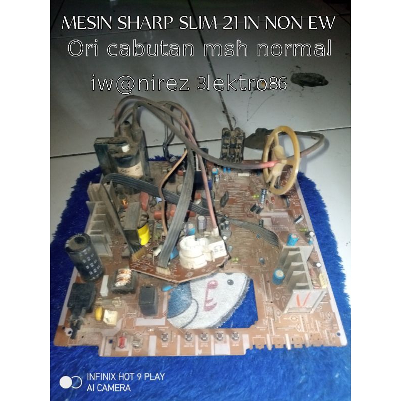 Mesin tv sharp alexander flat/semi ori cabutan 100 persen nomal tinggal pasangsaja