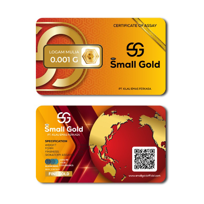 Emas 0.001g Small Gold Baby gold logam mulia asli minigold emas murni microgram finegold