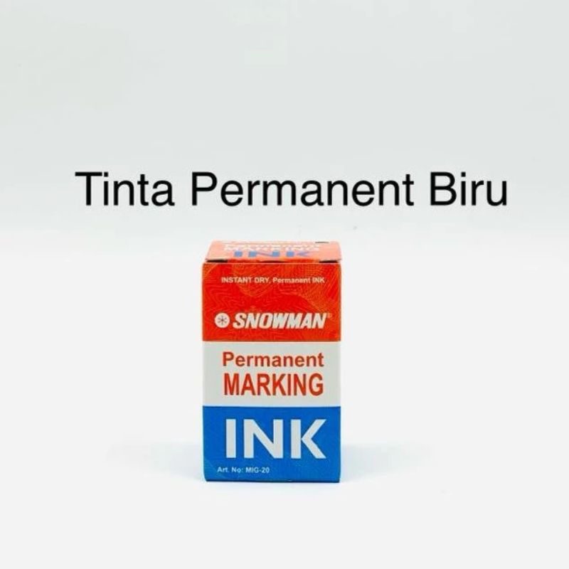 

Refill Tinta Spidol Snowman Permanen Permanent Marking Ink MIG 20 / MIG-20