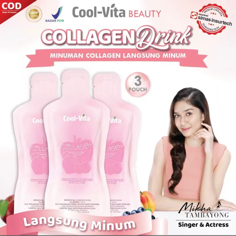 

Coolvita Collagen Langsung Minum Ready To Drink Membantu Kulit Menjaga kesehatan