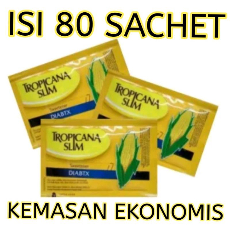 

TROPICANA SLIM SWEETENER DIABTX ISI 80 / GULA DIABET / DIABETES / GULA TROPICANA SLIM / TS SWEETENER DIABTX / Grosir Sembako Malang