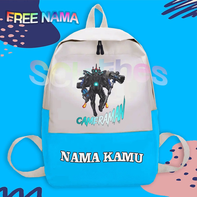 Tas TITAN CAMERAMAN Tas Ransel Anak Sekolah TITAN CAMERAMAN CYBORG NEW UPGRADED SKIBIDI TOILET