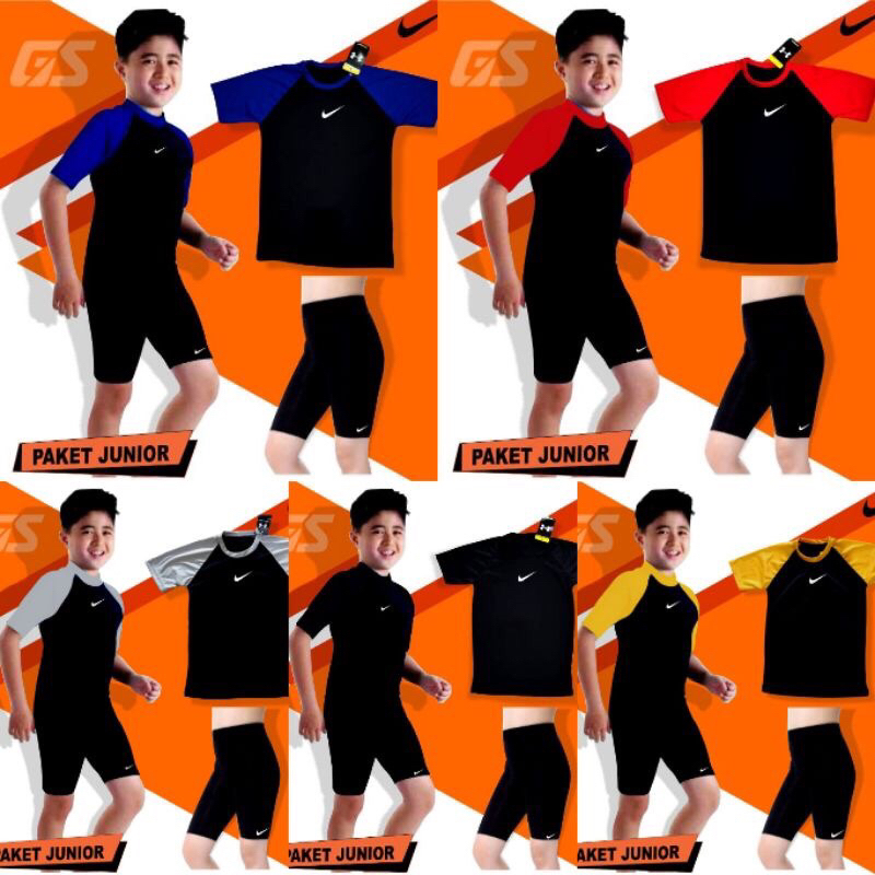 Manset pendek anak dan celana pendek short anak olahraga futsal sepak bola voli junior - pakaian ana