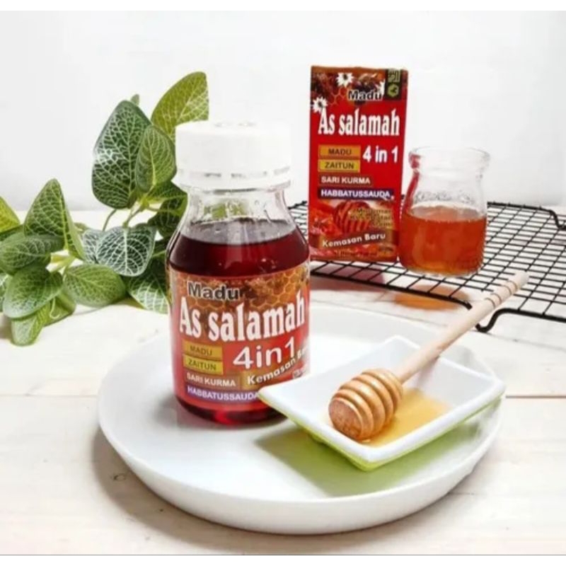 

MADU AS SALAMAH PLUS PROPOLIS 4 IN 1 ISI 350 GRM ASLI ORIGINAL