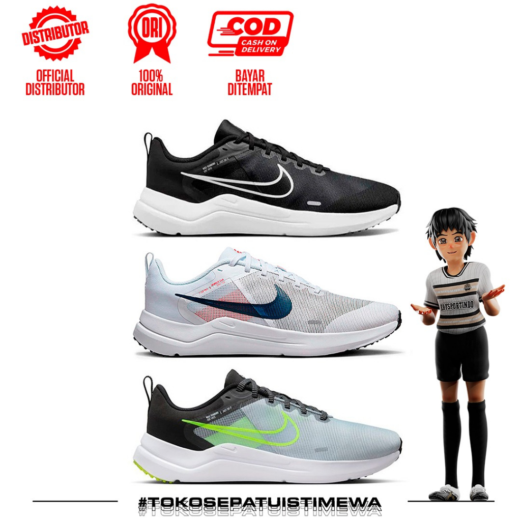 SEPATU RUNNING NIKE DOWNSHIFTER 12 - 3 WARNA
