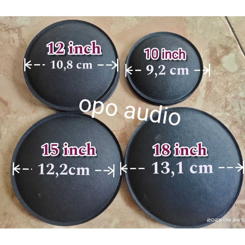 dus cup (tutup spool speaker) 10 inch 12 inch 15 inch 18 inch