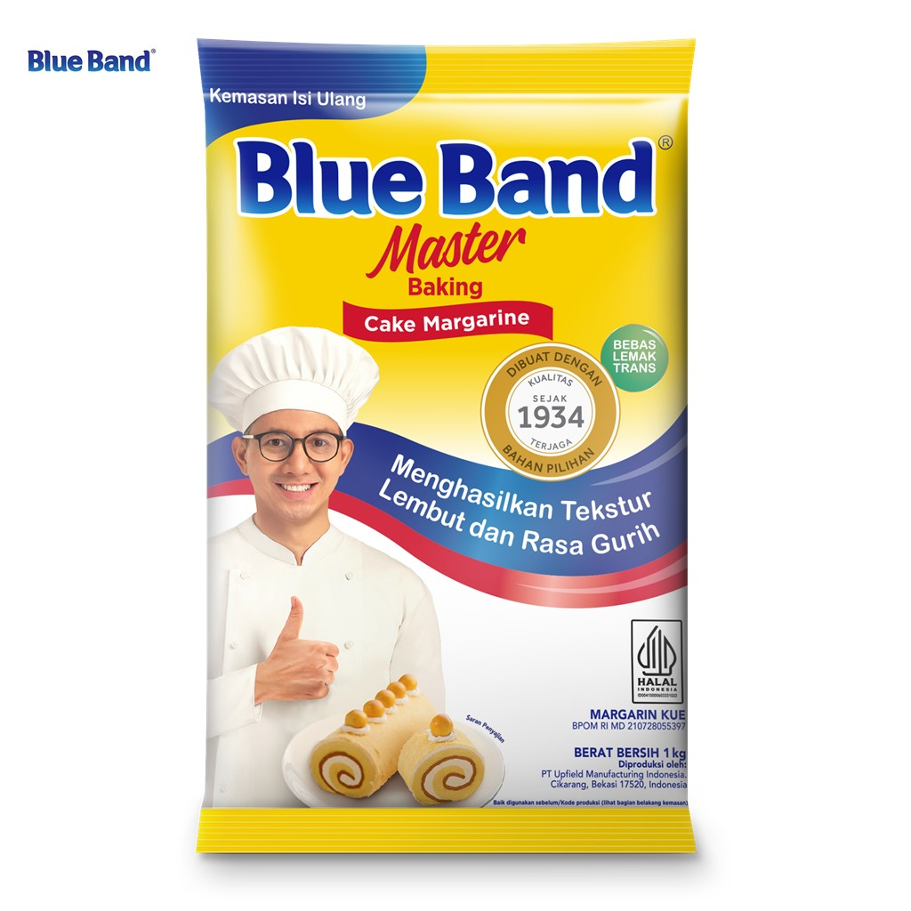 

Blue Band Master Cake Margarine 1 Kg Pouch – BlueBand MCM