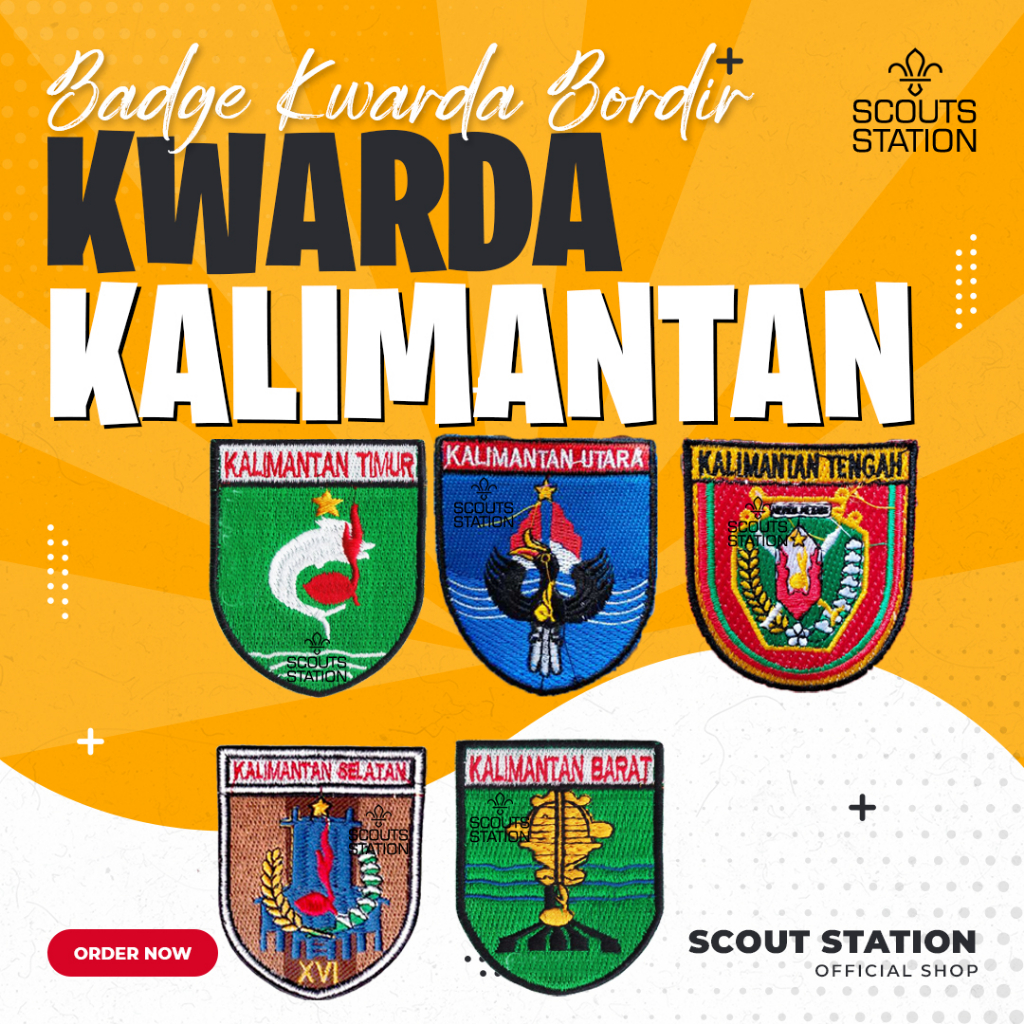 Badge Kwarda kalimantan / Kwarda Kaltim / Kwarda Kalsel / Kwarda Kaltar / Kwarda Kalbar / Kwarda Kal