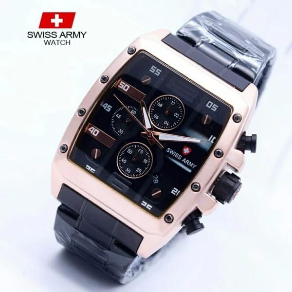 Jam Tangan Pria Swiss SA Army Sport Stainlees Steel