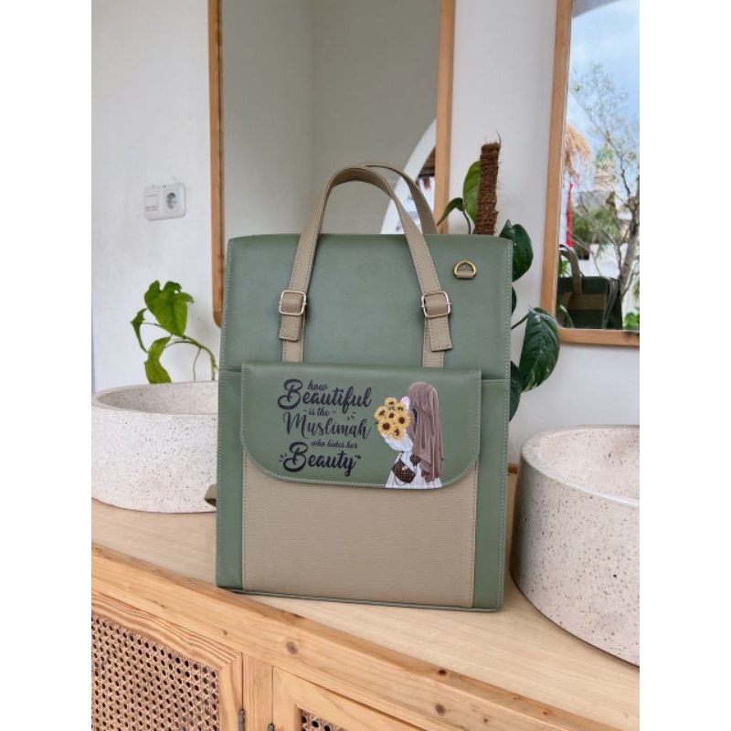 New ~ Caroline Bag Tas Ransel dan Laptop by Unyu Muslimah