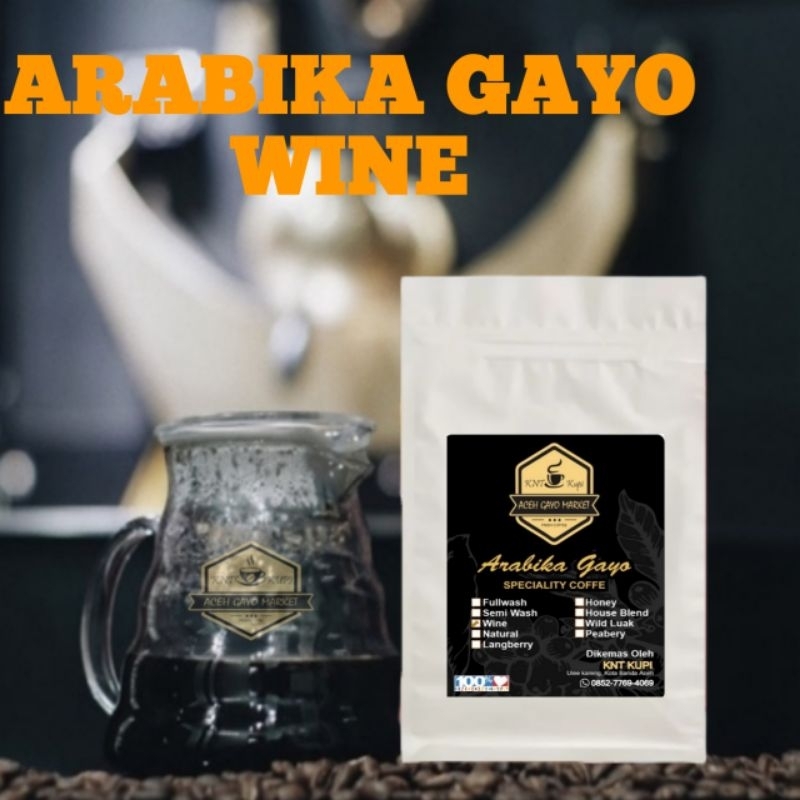 

KOPI GAYO WINE ARABICA ACEH 100gram BIJI HITAM BUBUK HALUS TAKENGON ASLI ORIGINAL.