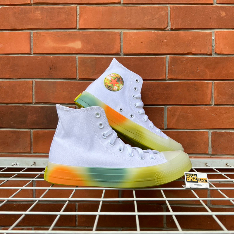 Converse CTAS CX Spray Paint Men's Sneakers - White/Orange