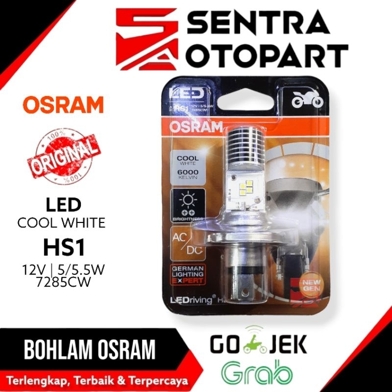 Bohlam led osram HS1 cool white 6000K 12V 5/5.5w