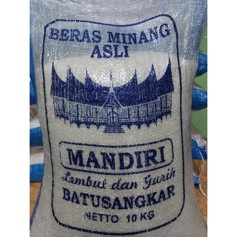 

Beras Minang Asli 10 kg "Mandiri" Asli Batusangkar