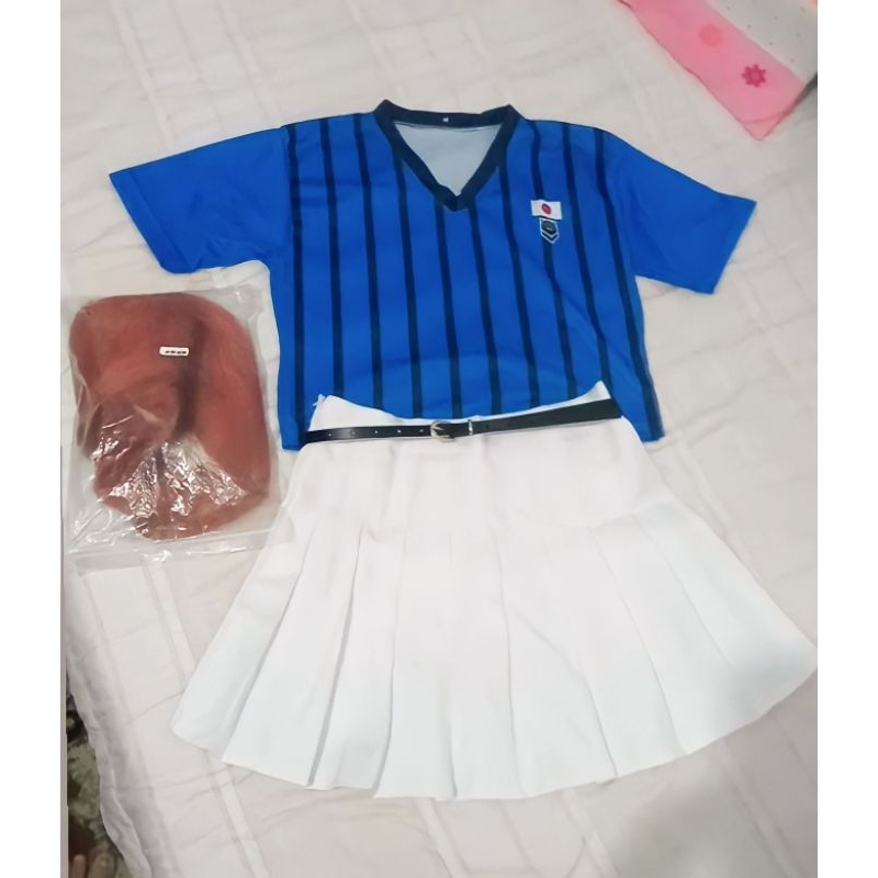 BLUE LOCK COSTUME ANRI TEIERI DAN WIG FULLSET