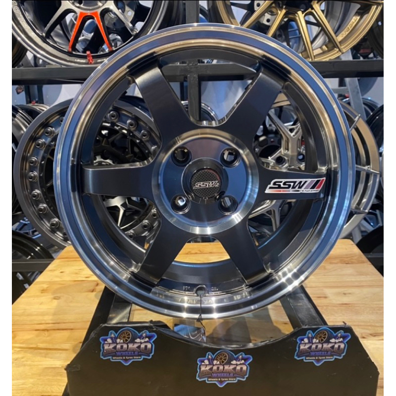 Velg Mobil SSW S205 TE37 R15 untuk Brio Yaris Jazz