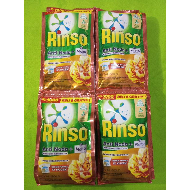 Rinso Deterjen Liquid Royal Gold 2 renceng isi 14 sachet