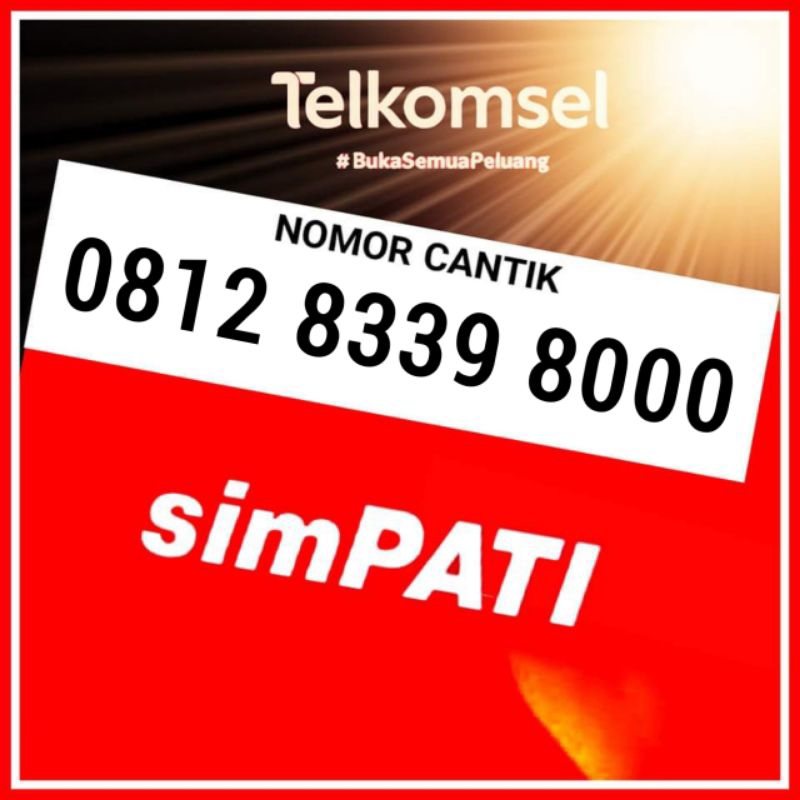 Nomor Cantik Simpati Ribuan 8000 Perdana Telkomsel Triple 000