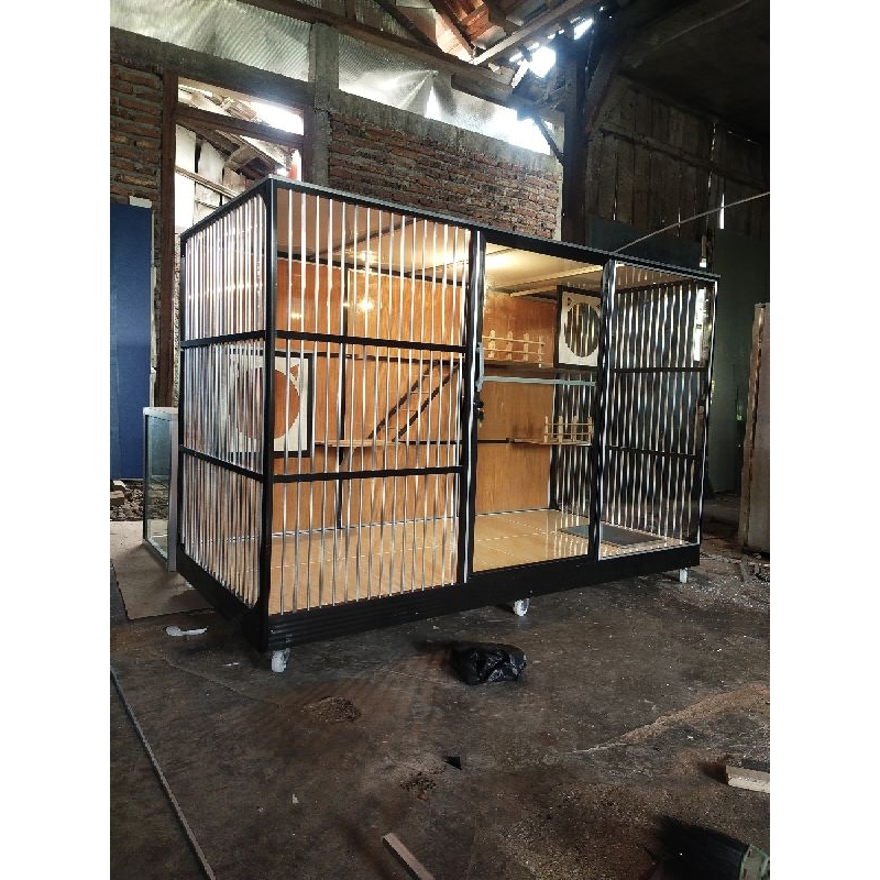 Kandang kucing aluminium 1 kamar / Kandang kucing aluminium minimalis / Kandang kucing aluminium 1 t