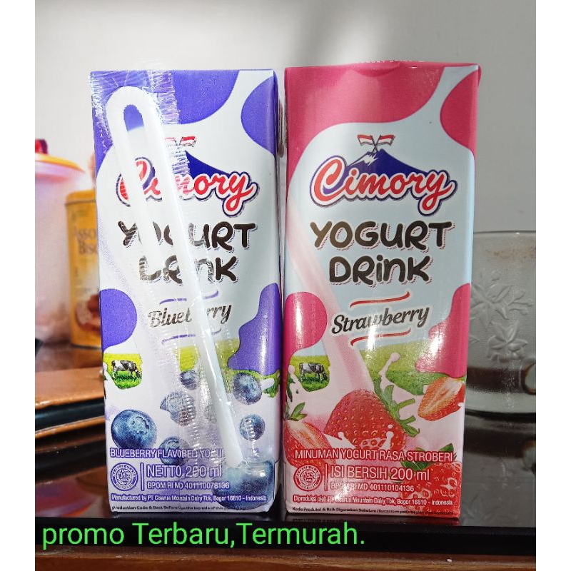 CiMORY YOGURT DRINK BLuebery/Strawberry 200ml