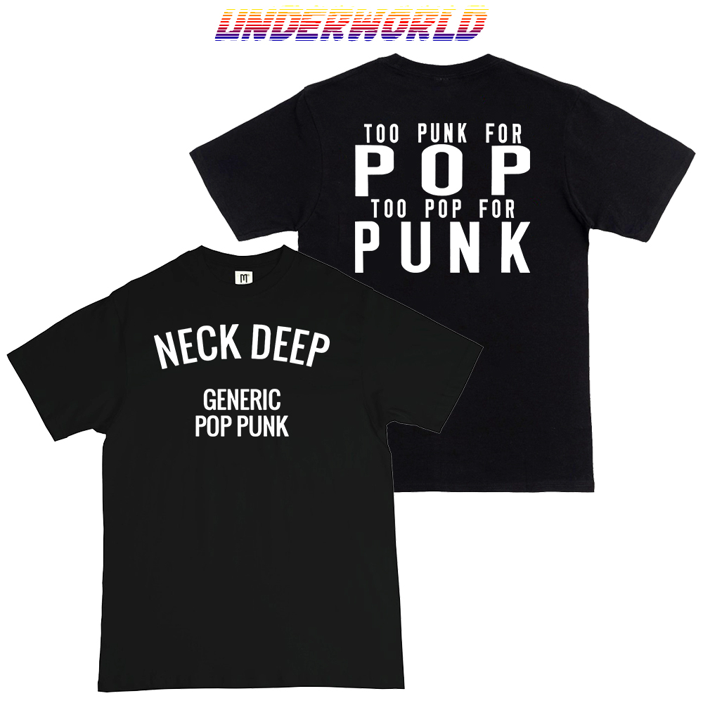 Kaos NECK DEEP 'POP PUNK' Merchandise by UnderWorld