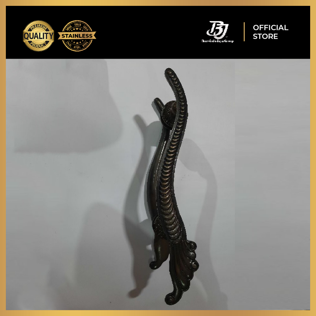 Handle Gagang Pintu Rumah Model Kipas Aluminium & Kuningan