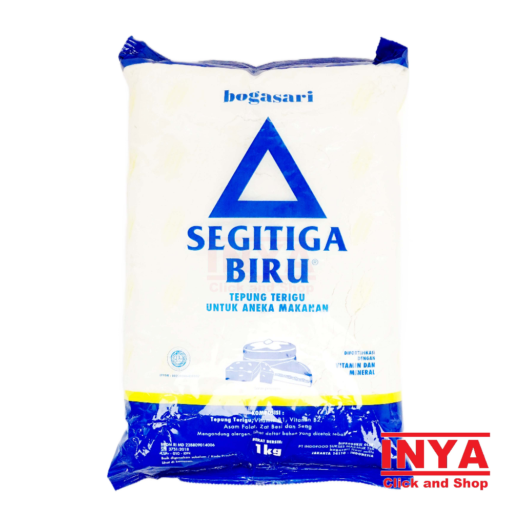 

Tepung Terigu Bogasari Segitiga Biru 1kg - Flour