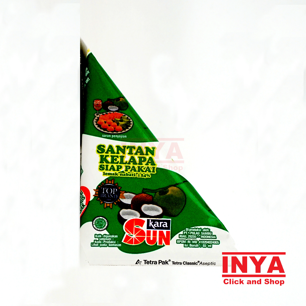 

Sun Kara Santan Kelapa Siap Pakai 65ml - Coconut Milk