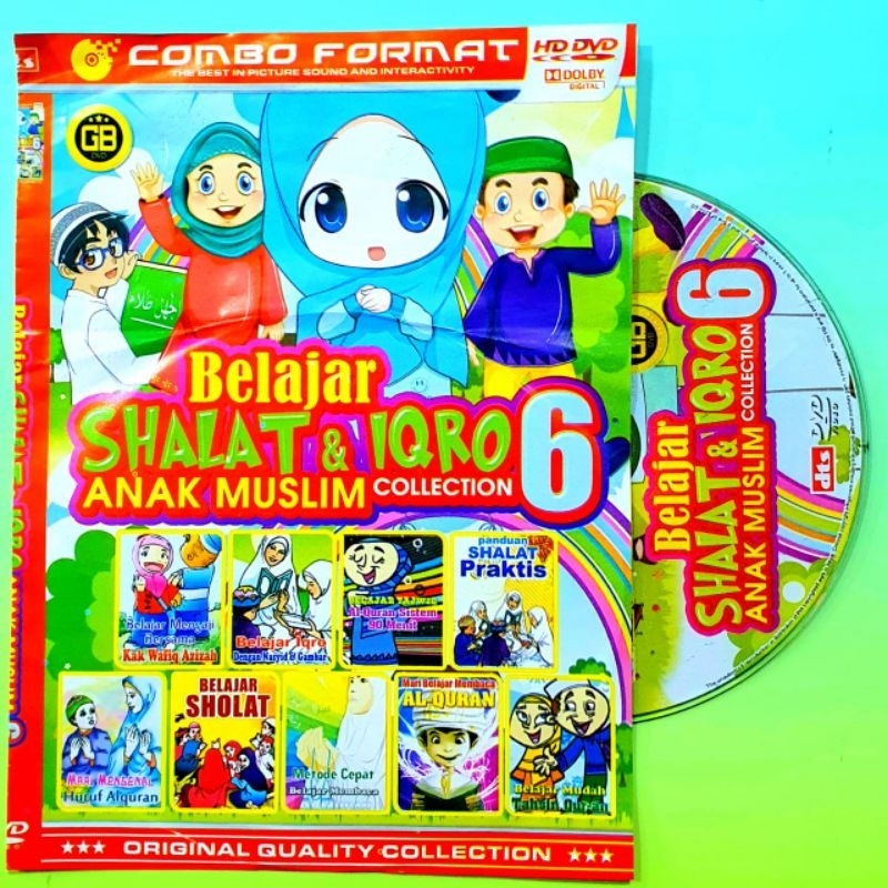 KASET DVD anak collection belajar sholat & iqro 5  KASET DVD anak terbaru