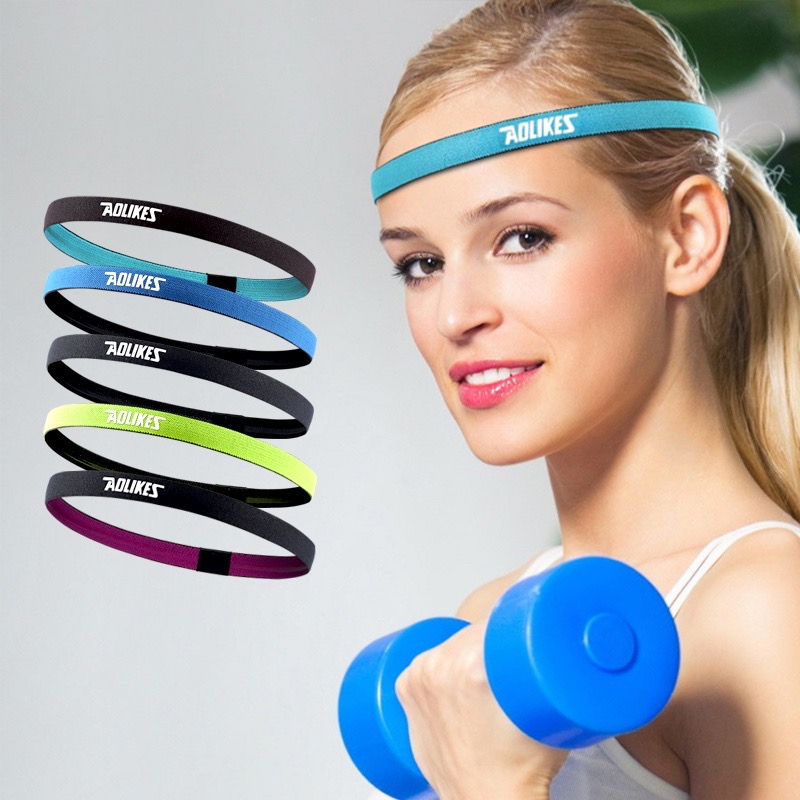 Anti Slip Penghalang Keringat Bando Olahraga Sports Running Fitness SweatBands  / Ikat Kepala Olahraga Wanita Headbands