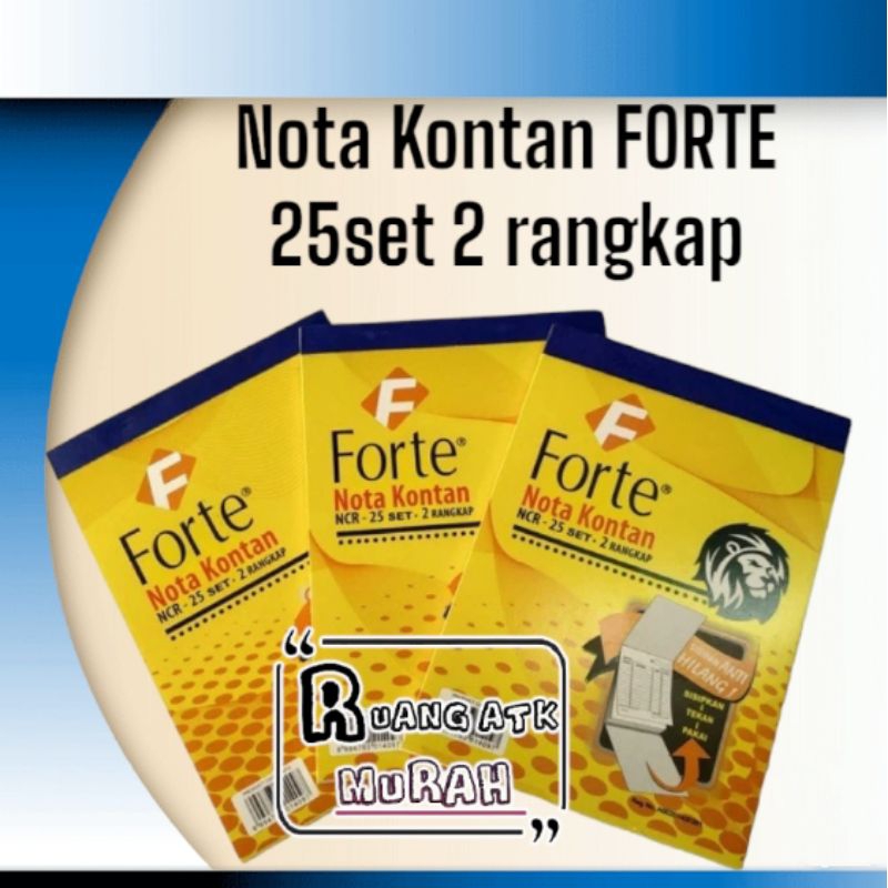 

FORTE Nota Kontan 25 set 2 rangkap